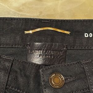 Saint Laurent Paris Black Skinny Jeans